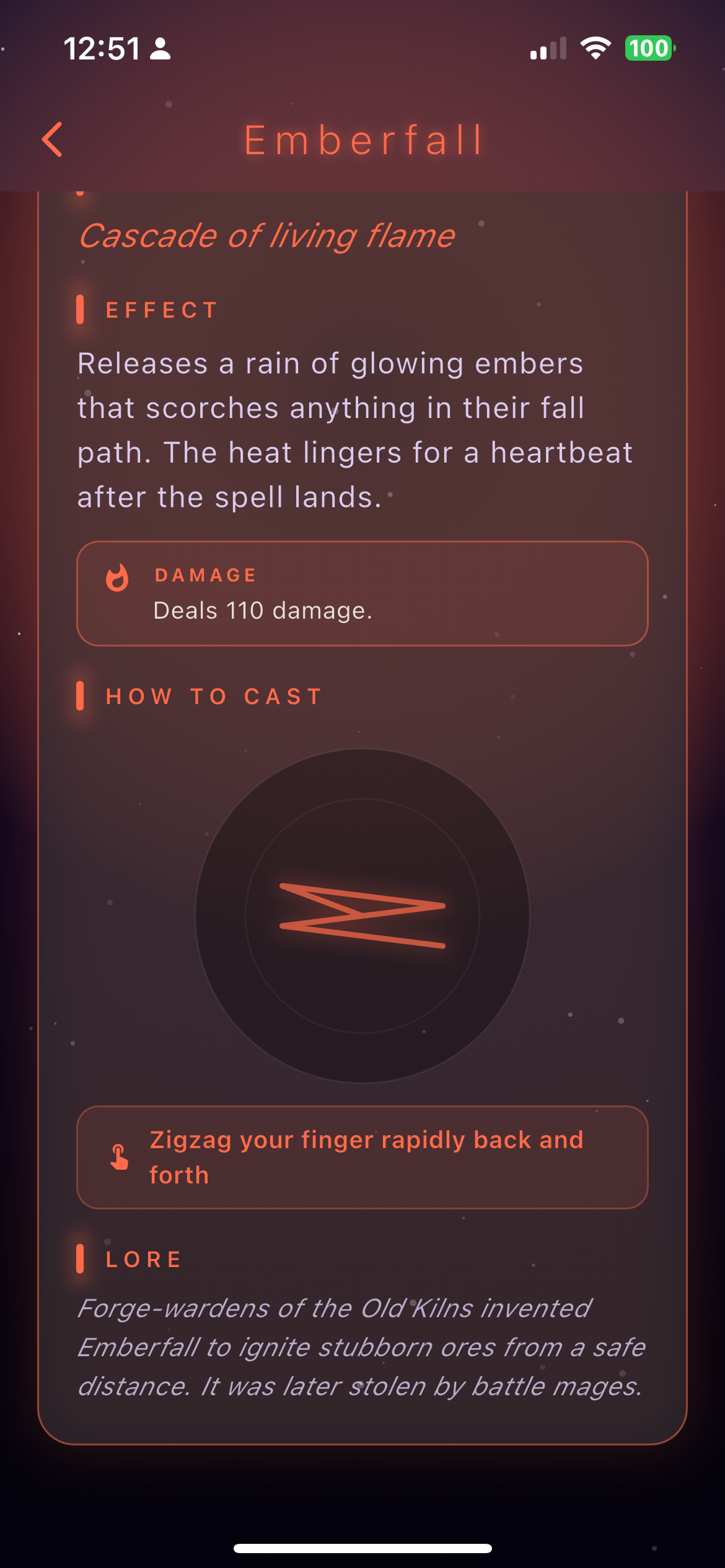 Cast with your finger.